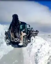 Ardahan'da Çığ Kapanan Yolu Açıldı